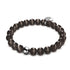 Charbon | Argent sterling .925 | Bracelet en verre du Cheshire